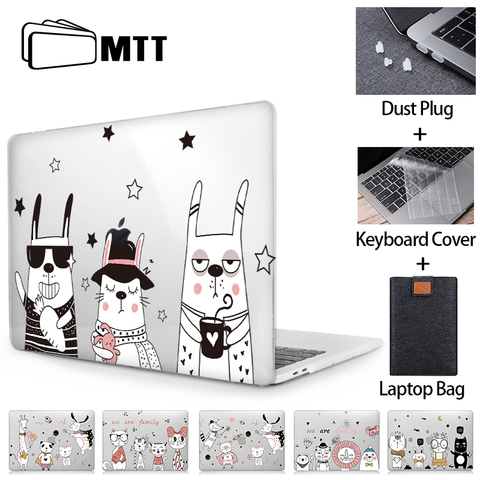 MTT Cute Cartoon Case For Macbook Air Pro Retina 11 12 13 15 16 Touch Bar Crystal Cover for macbook air 13 Laptop Sleeve a2251 ► Photo 1/6