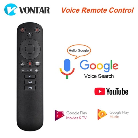 VONTAR G50S Voice Remote Control Gyroscope Air Mouse Wireless Mini Kyeboard with IR Learning for Android TV Box PC ► Photo 1/5
