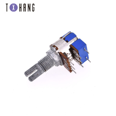 B50K 50K Ohm Dual Linear Taper Volume Control Potentiometer Switch ► Photo 1/6