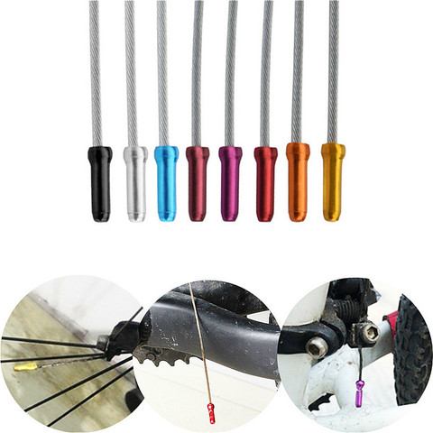 50Pcs Bicycle MTB Brake Wire End Core Caps Cable Aluminum Cover Gear Bikes Parts  Cycling Equipments Bicycle Accessory ► Photo 1/5