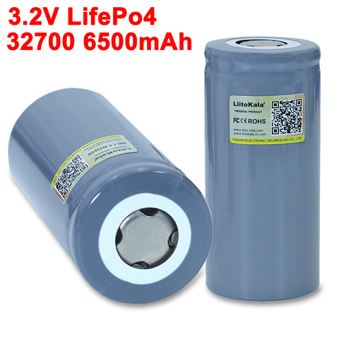 2022 LiitoKala 32700 LiFePO4 3.2V 6500mah 35A continuous discharge 55A High power For screwdriver battery Electric Bike powered ► Photo 1/4