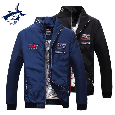 Men's Windbreakers High Quality Embroidery Men's Bomber Jacket Brand Tace & Shark Men's Jackets Trench Coat Casual Outerwear ► Photo 1/6