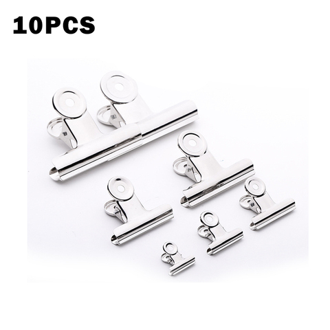 10p Powerful Metal Clip Stationery Office Supplies Household Folder Fixing Small Book Clip Extra Large Sketch Board Drawing Clip ► Photo 1/6