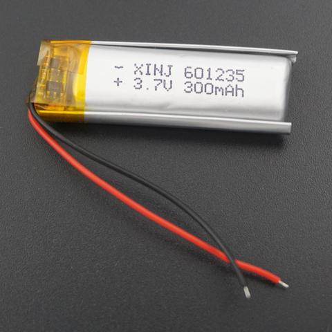 XINJ 3.7V 300 mAh Li Po Lithium Polymer Rechargeable Battery Li ion 601235 For GPS Sat Nav Car Camera DVC DVR Driving recorder ► Photo 1/4