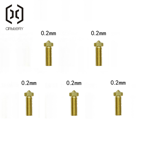 Artillery 3D PrinterSidewinder X1 And Genius 5pcs Nozzle for 1.75 Filament ► Photo 1/6