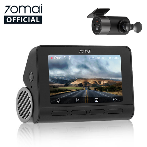 70mai Smart Dash Cam 4K A800 Built-in GPS ADAS 70mai Real 4K Car DVR UHD Cinema-quality Image 24H Parking SONY IMX415 140FOV ► Photo 1/6