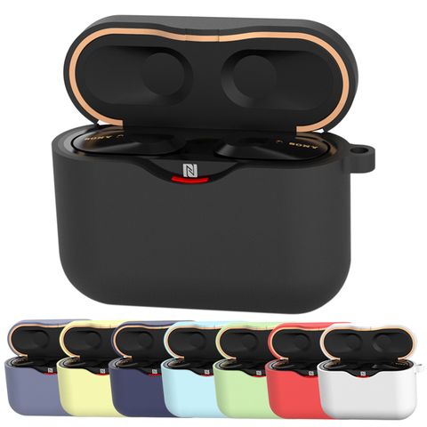 Case For SONY WF-1000XM3 Earphone Accessories Charging Box Cover Case On For SONY WF 1000 XM3 TPU Soft Shell with Anti-lost Hook ► Photo 1/6