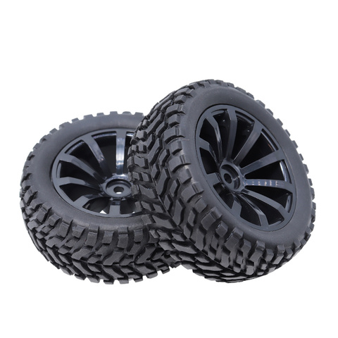 1/10 2PCS RC Tires Wheel Hub Rim Hex 12mm For 1:10 HSP HPI Axial SCX10 Traxxas Trx-4 Trx4 Tamiya HPI RC Rally On Road RC Car Tyr ► Photo 1/6