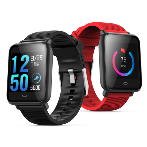 Smart Watch Q9 Men Women Smartwatch Heart Rate Blood Pressure Monitoring Bluetooth Sport Watch for Android IOS Fitness Tracker ► Photo 1/6