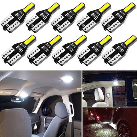 10Pcs W5W T10 LED Canbus Light Bulbs for Skoda Octavia Yeti Roomster Fabia Rapid Superb KODIAQ Citigo KAMIQ KAROQ SCALA VISIO ► Photo 1/6