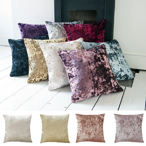 Super Soft Cushion Cover Crushed Velvet Pillow Cover for Living Room Sofa 45x45cm Decorative Kussenhoes Nordic Housse de Coussin ► Photo 1/6