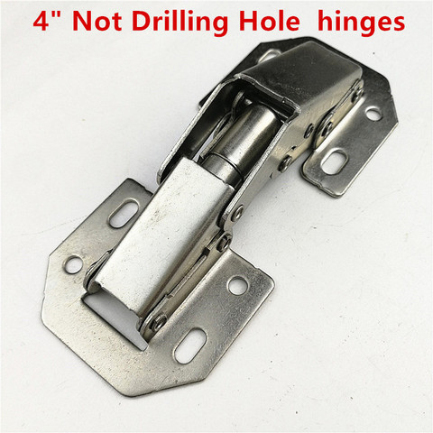 4 inch 90 Degree Not Drilling Hole Cabinet Hinge Bridge Shaped Spring Frog Furniture Hinges Full Overlay Cupboard Door Hinges ► Photo 1/6