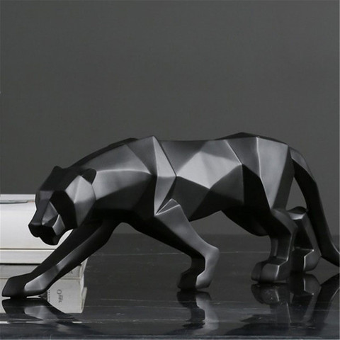 Unique Abstract Cheetah Shape Sculpture Looks Vivid Resin Crafts Compact Office Fine Workmanship Home Decor ► Photo 1/1