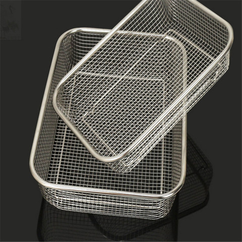 square thick Stainless Steel Rectangle Vegetable Fruit Washing Kitchen Utensil Colander Kitchen Sink Wash Basket For The Kitchen ► Photo 1/6