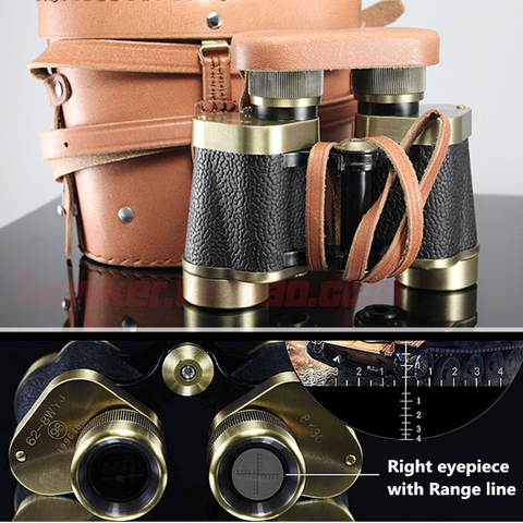 Professional Pure Copper Telescope spotting scope Russian Military Binoculars with Rangefinder Metal Monocular HD Night Vision ► Photo 1/6