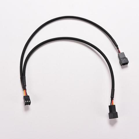 3Pin Female Y-Splitter to Dual 2 Pin Male Mainboard Power Cable Adapter PC Computer Case Fan Connect Wire Splitter Convert ► Photo 1/6