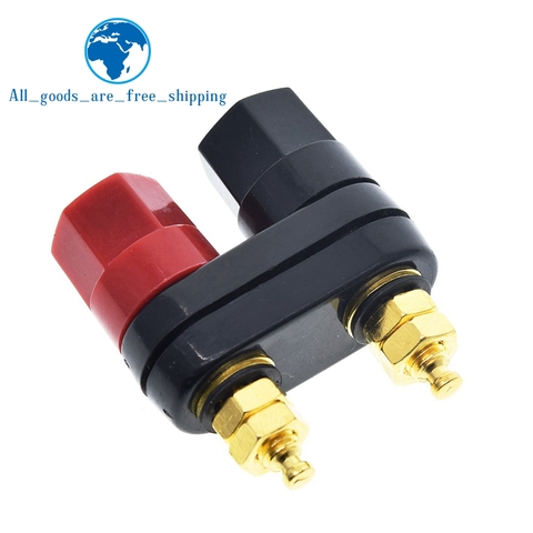 Top Selling Quality Banana plugs Couple Terminals Red Black Connector Amplifier Terminal Binding Post Banana Speaker Plug Jack ► Photo 1/6