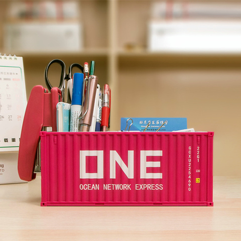 1:30 shipping Simulation model container multi-function pen holder card holder storage box office must be a gift ► Photo 1/6
