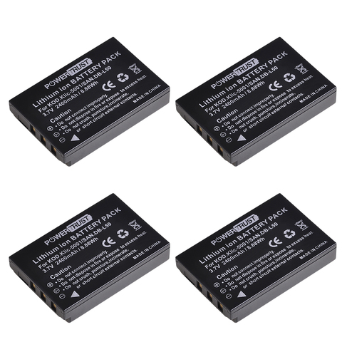 1x 2400mAh KLIC-5001 DB-L50 Battery for Kodak Easyshare P712 P850 P880 Z730 Z760 Z7590 DX6490 DX7440 DX7590 DX7630 Zoom ► Photo 1/6