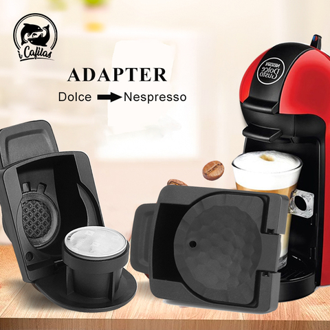 iCafilas  Refillable Dolce Gusto Adapter Coffee Capsule Nescafe  Reusable Capsule Transfer to Nespresso Filter ► Photo 1/6