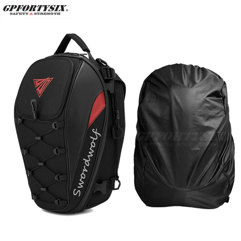 Brand New Sword Wolf Waterproof Motorcycle Tail Bag Multi-functional Mounting Durable Rear Seat Bag Motor Travel Rider Backpack ► Photo 1/6