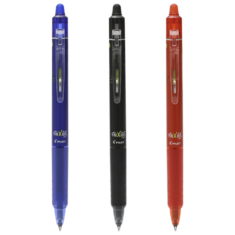 Pilot Frixion Ball Knock Retractable Erasable Gel Ink Pens,fine Point  0.7 mm - Blue Ink- Value Set Gel Ink Pen ► Photo 1/5