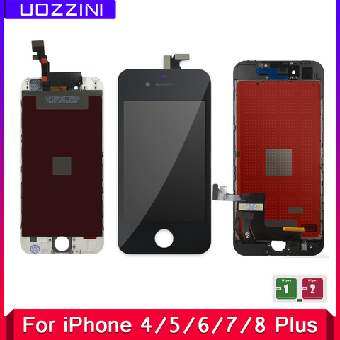 AAA+++ Quality LCD For iPhone 4 Display Touch Screen Replacement For iPhone 5 5c 5s SE 4S 6 7 8 Free Shipping All Tested ► Photo 1/6
