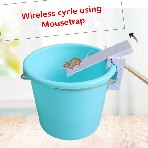 Mouse Rat Stick Trap Rodent Spinning Rotatable Log Roll Bucket