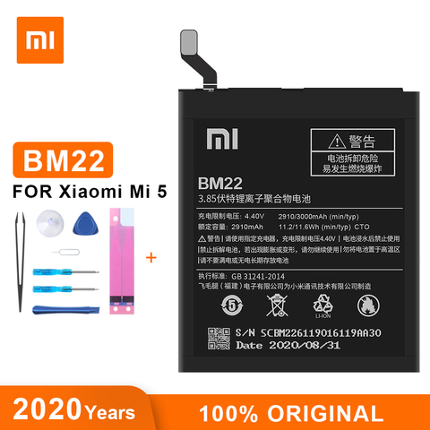 Xiao Mi Original Battery BM22 3000 mAh for Xiaomi Mi 5 Mi5 M5 High Quality Phone Replacement Batteries ► Photo 1/6
