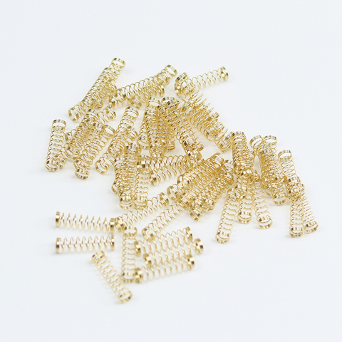 110pcs Gold Switch Springs 35g/45g/60g/62g/67g/78g/80g/150g for Diy cherry mx Mechanical Keyboard ► Photo 1/3