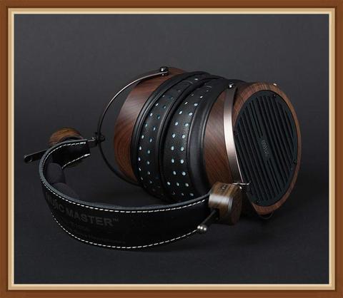 MUSIC MASTER 108MM E1000 Planar Magnetic 40 Ohms Bass Hand Made Hifi Audiophile Wooden Headset Headphone PK HD800 LCD4 HE1000 ► Photo 1/6