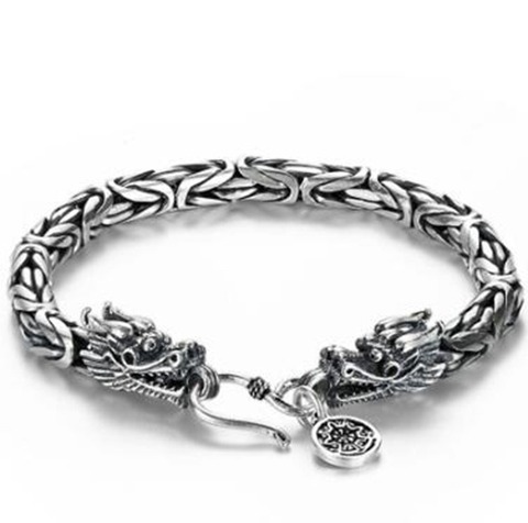 Classic Cool High Quality Metal Dragon Bracelet Men Vintage Rock Biker Jewelry ► Photo 1/5