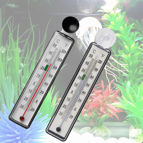 Aquarium Fish Tank Thermometer Glass Meter Water Temperature Gauge Suction Cup ► Photo 1/6