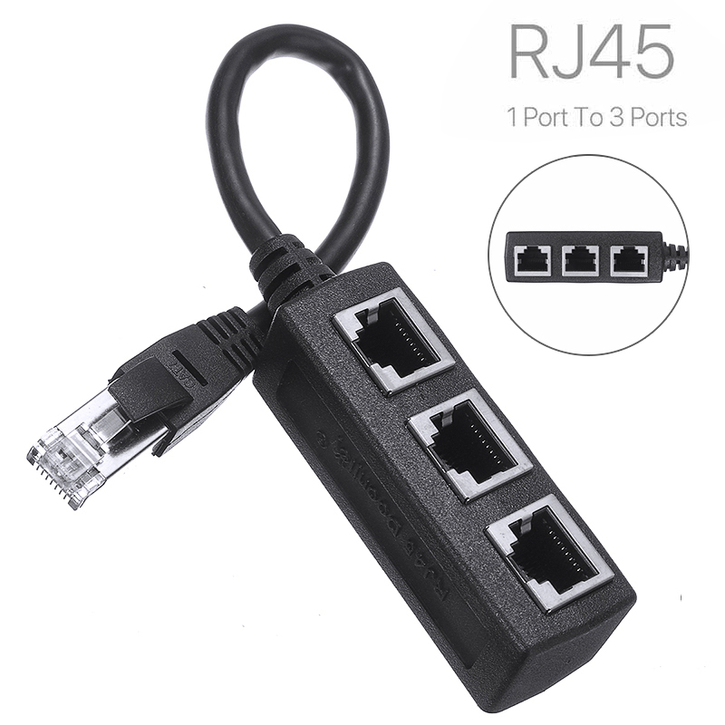 Male to 2 Female RJ45 Splitter Ethernet 2-in-1 Internet Adapter Cable  Separator - AliExpress
