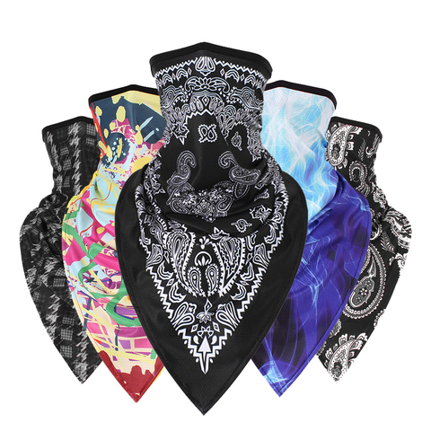 Multifunctional Printing Triangle Scarf Buffs Motorcycle Cycling Bandanas Hiking Camping Hunting Fishing Neck Warmer Face Mask ► Photo 1/6