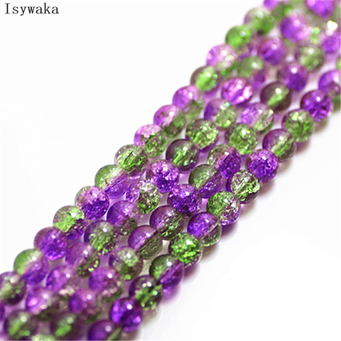 Isywaka  50pcs 6mm Color37 Round Austria Crystal Beads charm Glass Beads Loose Spacer Bead for DIY Jewelry Making ► Photo 1/1
