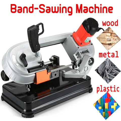 Electric Metal Band-Sawing Machine with table 220V 680W Woodworking Metal Sawing Machine Powerful Cutting Tools ► Photo 1/6