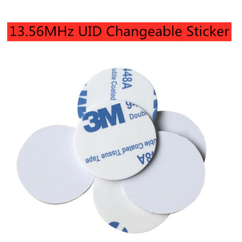 1/5/10 UID Stickers Changeable RFID Key Tag Badge Block 0 Writable 13.56Mhz Proximity Access Card Rewritable Clone Duplicate ► Photo 1/4