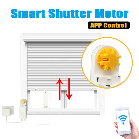 Automatic Smart Motorized Chain Diy Roller Blinds Shade Shutter Drive Motor Powered By Solar Panel Charger Bluetooth App Control Alitools - Diy Roller Shades Motorized