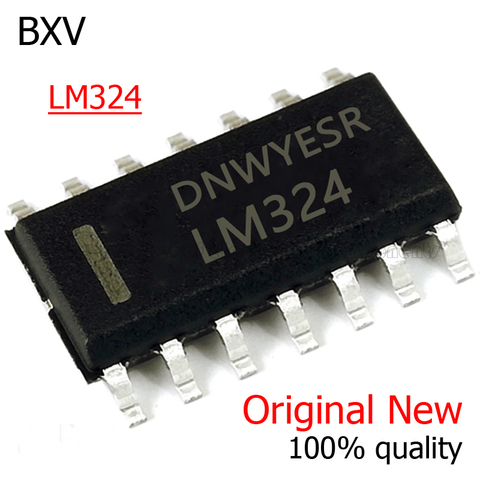 10PCS LM324 LM324D SOP14 LM324DR SOP 324 SOP-14 SMD new and original IC Chipset BXV ► Photo 1/1
