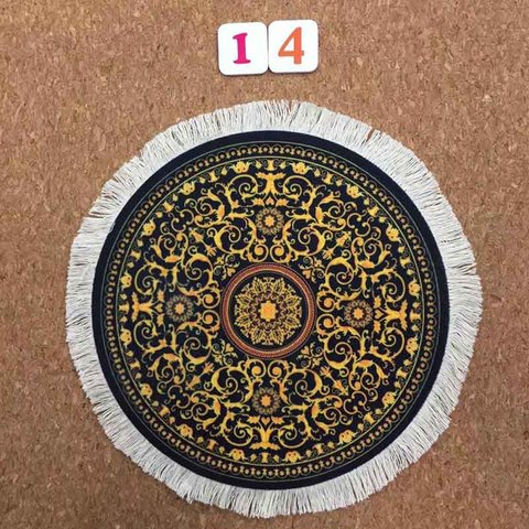 Mairuige Persian Carpet Style Bohemian Round Computer 3D Game  Gaming Speed Mouse Pad Mat Anti Slip Table Cup Mousepad ► Photo 1/6