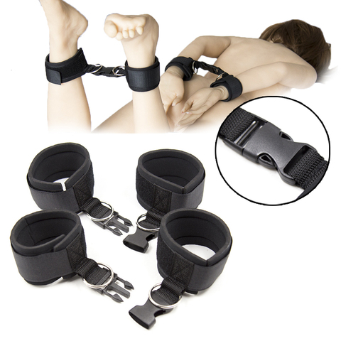 Adult Games BDSM Bondage Anklet Restraints Sex Handcuffs with Buckle Foot Hand Cuff Slave Games Adult Sex Toys for Couples Woman ► Photo 1/6