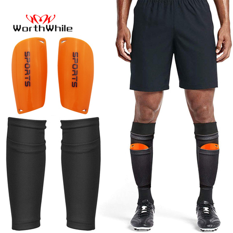 WorthWhile 1 Pair Soccer Football Shin Guard Teens Socks Pads Professional Shields Legging Shinguards Sleeves Protective Gear ► Photo 1/6