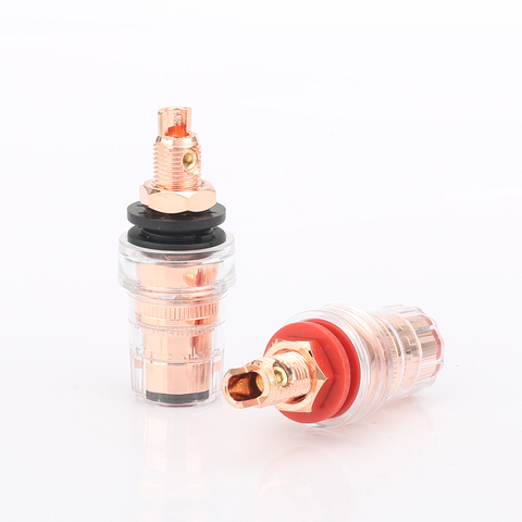 Audiocrast 99.9998 Purity copper Binding posts speaker connectors Crystal Pure Copper Binding post speaker panel ► Photo 1/6