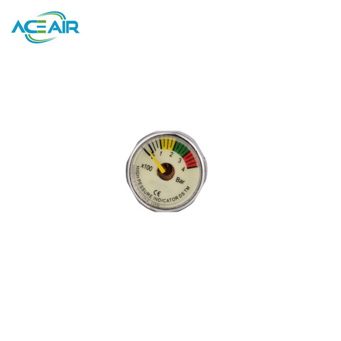 Paintball High Pressure Mini Gauge M10x1 M10x1 5MPA/40MPA/400BAR/3500PSI/4500PSI ► Photo 1/6