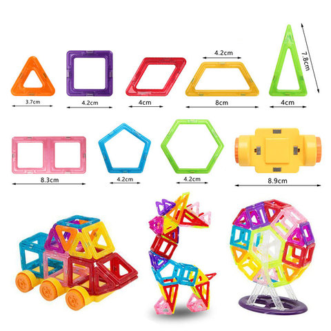 Mylitdear 1pc Mini Magnetic Blocks Magnetic Designer constructor Set Model & Building Toy Magnets Educational Toys For Children ► Photo 1/6