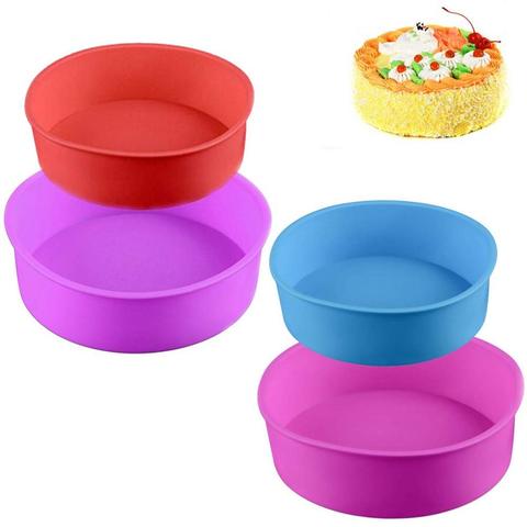 10.5/17/20CM Silicone Cake Mold Round Chocolate Molds Baking Dishes Pastry Bakeware Desserts Mousse Moulds Baking Pan Tools ► Photo 1/6