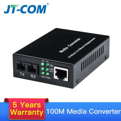 1 Pair Optical Fiber Media Converter 10/100M Singlemode Duplex Fiber Transceiver media Converter 20km SC ► Photo 1/6