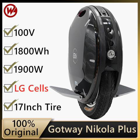 2022 GotWay Nikola Plus Electric Unicycle 17 Inch 2000W Motor Self Balance Scooter 100V 1230WH 1800WH 1845WH monowheel scooter ► Photo 1/6