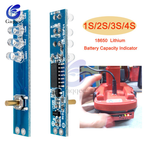 1S/2S/3S/4S Lithium Battery Capacity Tester LED Display Board Power Level Indicator Module For 18650 Lithium Li-ion lipo Battery ► Photo 1/6